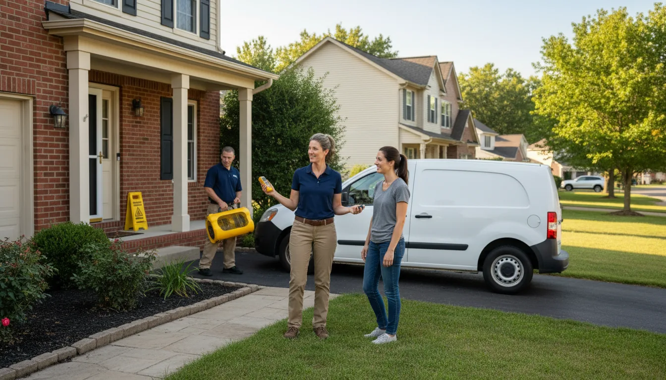 Residential water damage restoration in Keystone, NE